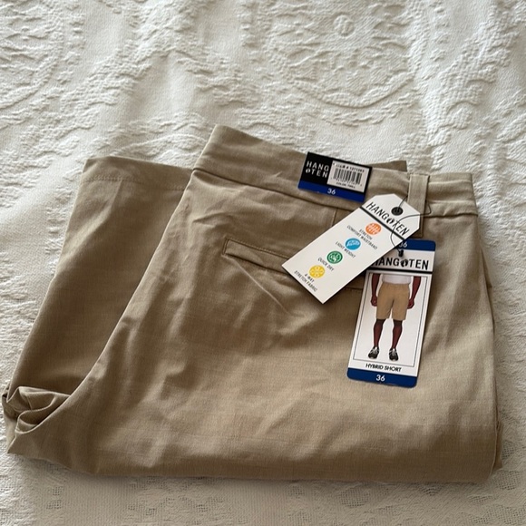 BNWT Hang Ten Men's Tan Hybrid Shorts - Picture 12 of 12